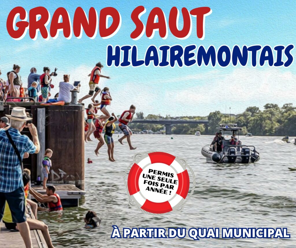 Grand Saut hilairemontais : on se mouille pour une bonne cause!