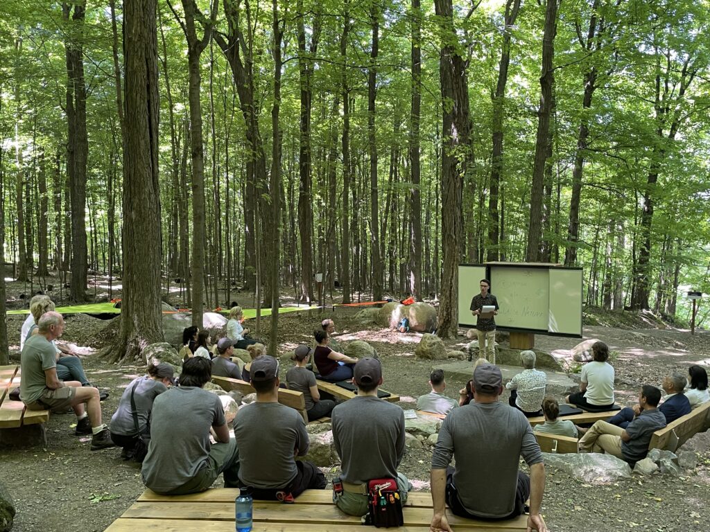 Inauguration d’un site d’apprentissage en pleine nature