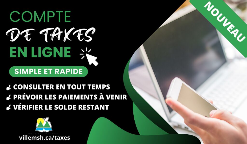 Nouveauté : Compte de taxes municipales en ligne