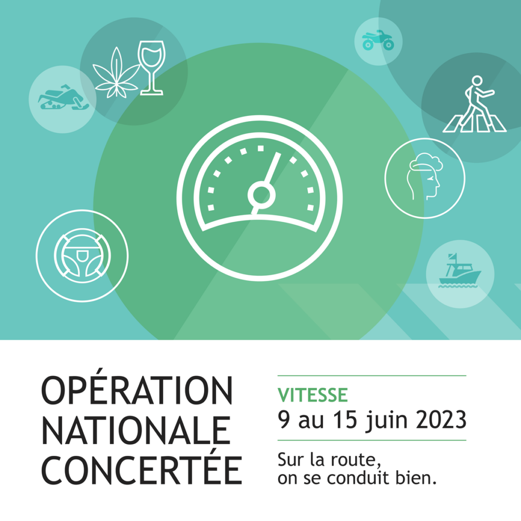 Opération nationale concertée contre la vitesse : vous avez le pouvoir de sauver des vies!