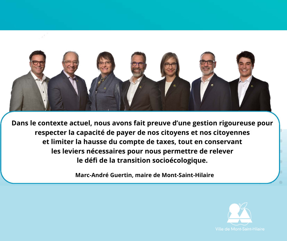 Budget 2024 de la Ville de Mont-Saint-Hilaire : des choix responsables orientés par la planification stratégique 2023-2028